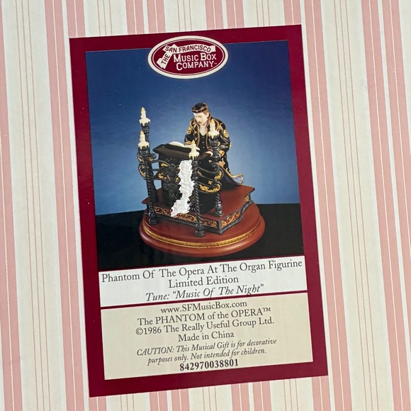 RARE 1986 Phantom of the Opera at the Organ Music Box Limited Edition - Picture 11 of 12